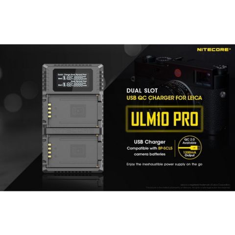 แท่นชาร์จ Nitecore ULM10 Pro Use Charger For Leica M10 / M10P / M10D / M10R สินค้าประกันศูนย์ไทย